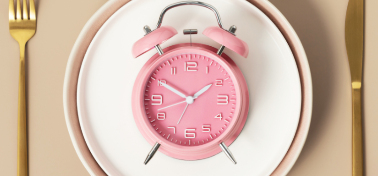 plate with clock